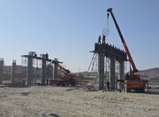 ببینید| آخرین وضعیت پیشرفت فیزیکی پل  ۱۸۹ متری حرمک در شمال سیستان و بلوچستان