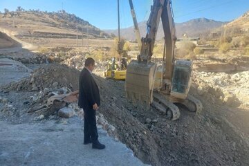 پیشرفت عملیات احداث پل «مختار» یاسوج / آغاز حفاری نخستین شمع پروژه