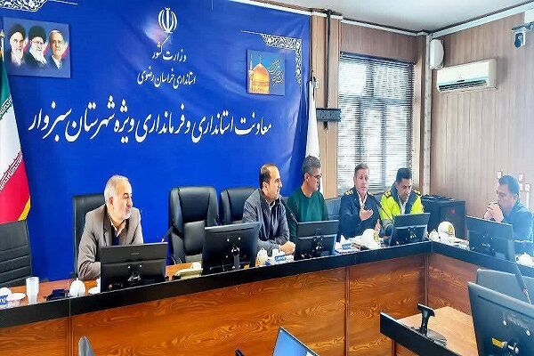 بررسی مسائل راه و شهرسازی سبزوار در جلسه شورای ترافیک شهرستان