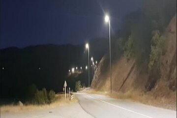 اجرای روشنایی نقطه‌ای در ۱۷ نقطه از محورهای استان آذربایجان غربی