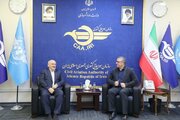 دیدار استاندار مازندران با رئیس سازمان هواپیمایی کشوری درباره توسعه شبکه پروازی استان