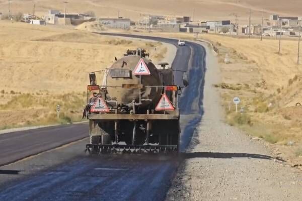 عملیات بهسازی و روکش آسفالت محور بیجار-دیواندره