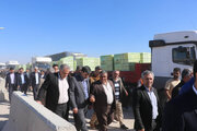 ب️بینید| بازدید معاون وزیر راه و شهرسازی و رییس سازمان راهداری وحمل‌ونقل جاده‌ای از پایانه مرزی سومار