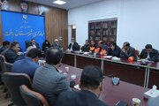 جلسه بررسي پروژه هاي عمراني  بافت به رياست دكتر سيد مصطفي آيت اللهي موسوي