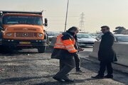 ببینید|بازدید داریوش باقرجوان مدیرکل‌راهداری‌و‌حمل‌و نقل جاده ای استان البرز از عملیات آسفالت پروژه تعریض ازاد راه کرج قزوین محدوده بهشت سکینه