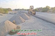 ببینید|  احیا و اصلاح پد های خاکی محور جاسک _سیریک   توسط اداره راهداری جاسک