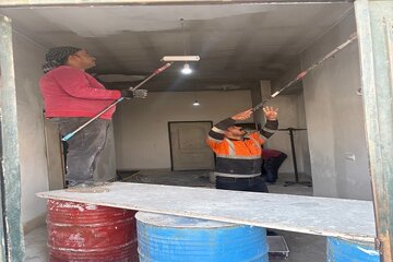 ببینید|عملیات تعمیر و مرمت راهدارخانه های شرق سمنان