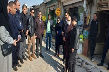 بررسی میدانی طرح‌های جوانی جمعیت، نهضت ملی مسکن و بازآفرینی شهری در بازدید مشترک مدیران دستگاه‌های اجرایی شهرستان شیروان