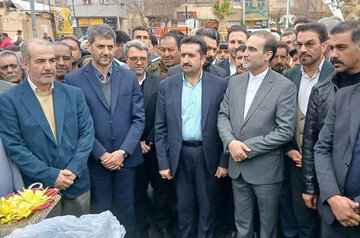 آیین بازگشایی محور امیرالمؤمنین شهرضا با حضور عبدالرضا گلپایگانی، معاون وزیر راه و شهرسازی