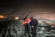 ببینید| بازدید مدیر کل راهداری و حمل و‌نقل جاده ای استان البرز از محور کرج کندوان همزمان با آغاز بارش برف و‌باران