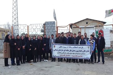 ببینید| بازدید میدانی خبرنگاران از پروژه های اداره کل راهداری و حمل و نقل جاده ای خراسان شمالی در محور بجنورد - جنگل گلستان