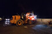 ببینید|عملیات برف روبی ،شن و نمک پاشی محور کرج کندوان محدوده کندوان حوزه استان البرز