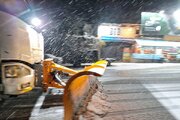 ببینید|عملیات برف روبی ،شن و نمک پاشی محور کرج کندوان محدوده کندوان حوزه استان البرز