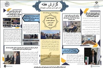 بینید| بولتن هفتگی اداره کل راه و شهرسازی استان سیستان و بلوچستان -هفته سوم آذرماه ۱۴۰۴- (۱)