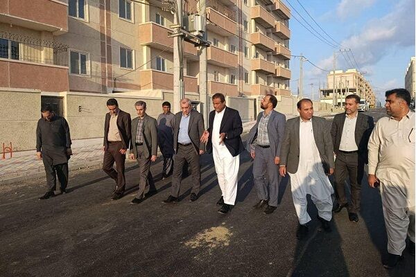 بازدید مشاور وزیر و فرمانده مرکز مقاومت بسیج وزارت راه و شهرسازی از پروژه‌های جنوب استان سیستان و بلوچستان