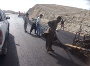 ببینید| عملیات ساخت بزرگراه زاهدان- خاش قطعه دو