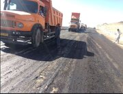 ببینید| عملیات ساخت بزرگراه زاهدان- خاش قطعه دو