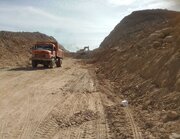 ببینید| عملیات ساخت بزرگراه زاهدان- خاش قطعه دو