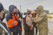 حضور میدانی مدیرکل راه و شهرسازی لارستان در بخش بیرم برای ارزیابی وضعیت راههای این شهر در پی بارندگی