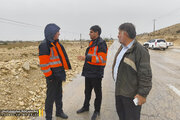 حضور میدانی مدیرکل راه و شهرسازی لارستان در بخش بیرم برای ارزیابی وضعیت راههای این شهر در پی بارندگی