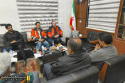 نشست هماهنگی مدیرکل راه و شهرسازی لارستان با فرماندار شهرستان مهر در پی بحران بارندگی ‌ها