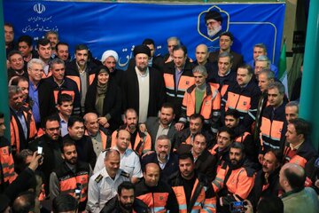 ببینید | مراسم تجدید میثاق حماسه‌سازان حمل‌ونقل با آرمان‌های امام خمینی(ره)