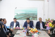حضور محمد جولانژاد مدیرکل راهداری و حمل و نقل جاده ای خوزستان در جمع اصناف و تشکل‌های حمل‌ونقل کالای بندر امام خمینی(ره)