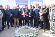 گزارش تصویری //کلنگ‌زنی پروژه مجتمع رفاهی بادپا در محور خوی–ماکو همزمان با هفته حمل‌ونقل، رانندگی و راهداری