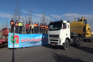 اعزام راهداران اردبیل