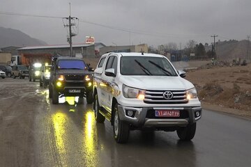 ویدئو| برگزاری مانور هماهنگی اداره کل راهداری و حمل و نقل جاده ای خراسان شمالی با گروه‌های آفرودسوار