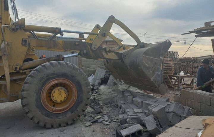 رفع تصرف و تخریب ۵ مورد ساخت‌وساز غیرمجاز در محور چیتگر–شهریار