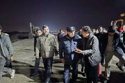 بازدید شبانه مدیرعامل شرکت ساخت و توسعه زیربناهای حمل‌ونقل از پروژه روسازی بتونی کنارگذر غربی قم