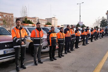 رزمایش راهداری زمستانی همدان 1404