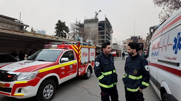 مانور آمادگی زلزله در شرکت آزمایشگاه فنی و مکانیک خاک برگزار شد