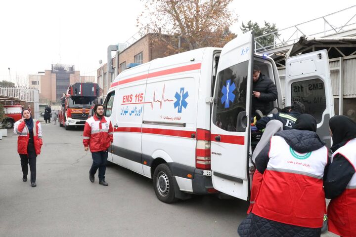 ببینید| مانور آمادگی زلزله در شرکت آزمایشگاه فنی و مکانیک خاک