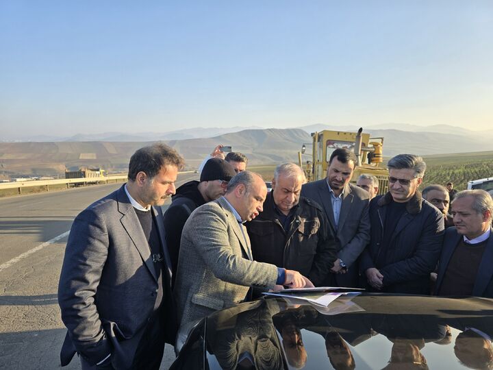 بازدید معاون وزیر راه و شهرسازی از پروژه بهسازی محور رضی-امیرکندی-بیله‌سوار و پیگیری ملی‌شدن اتصال انگوت به پارس‌آباد