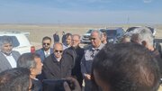 ببینید| بازدید استاندار و مدیر کل راه و شهرسازی سیستان و بلوچستان از عملیات ساخت بزرگراه زاهدان _بیرجند