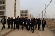 بازدید معاون هماهنگی امور عمرانی استاندار قزوین از دو سایت نهضت ملی مسکن