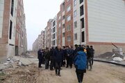 بازدید معاون هماهنگی امور عمرانی استاندار قزوین از دو سایت نهضت ملی مسکن