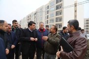 بازدید معاون هماهنگی امور عمرانی استاندار قزوین از دو سایت نهضت ملی مسکن
