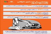 اطلاع‌نگاشت | نوسازی ۵۵۰ دستگاه ماشین‌آلات راهداری سنگین و نیمه‌سنگین از تولیدات داخلی و انعقاد قرارداد ۷۳۰ دستگاه ماشین‌آلات سنگین راهداری