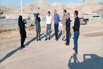 بازدید از پروژه آماده‌سازی معابر سایت نهضت ملی مسکن شهر کلمه