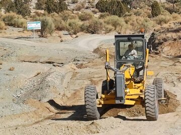 ببینید| تسطیح جاده آشین -باغ برج