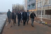 ببینید| بازدید معاون سازمان ملی زمین و مسکن و مدیرکل راه و شهرسازی خوزستان از پروژه 2هزار واحدی نفت اهواز
