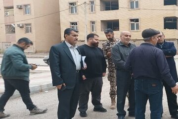 ببینید| بازدید معاون سازمان ملی زمین و مسکن و مدیرکل راه و شهرسازی خوزستان از پروژه های مسکن خرمشهر و آبادان