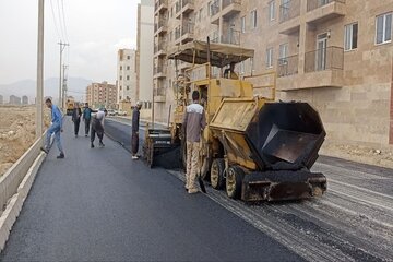 تداوم آماده‌سازی زیرساخت‌های سایت نهضت ملی مسکن گلستان‌شهر بجنورد در خراسان شمالی