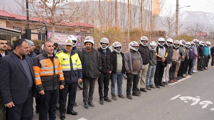 برگزاری همایش آموزشی ارتقای ایمنی راکبین موتورسوار در دماوند