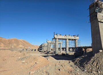 ببینید| پیشرفت حدود  ۶۰ درصدی ساخت پل حرمک در شمال سیستان و بلوچستان