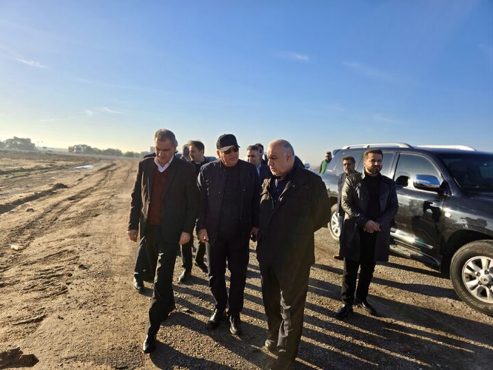 بازدید مهندس بازوند از پروژه های خوزستان