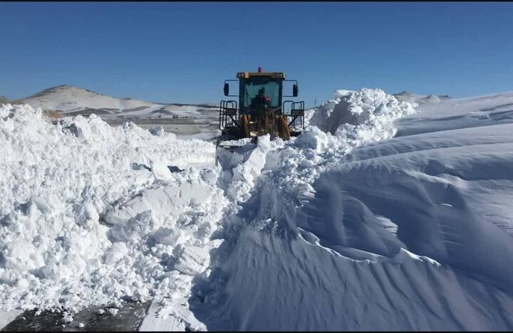 برف روبی در شهرستان بانه